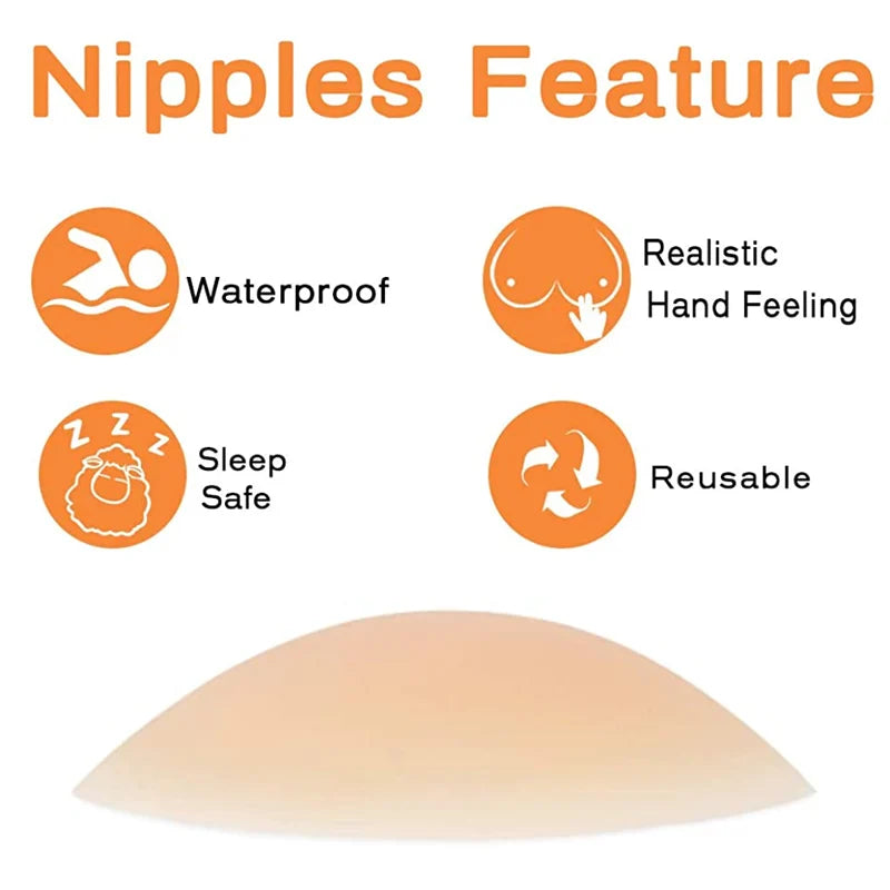 👙 Protetores de Mamilo Invisíveis com Efeito Lifting – Conforto e Confiança em Qualquer Roupa