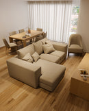 Sofá Nefy com Chaise – Conforto e Estilo em um Só Lugar