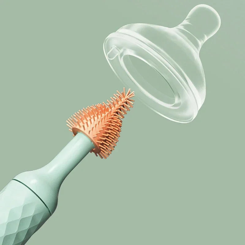 🍼 Escova Elétrica para Mamadeiras – Limpeza Rápida e Sem Esforço!