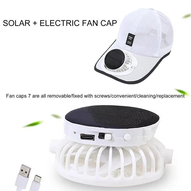 🧢 Boné com Ventilador Solar – Fique Fresco em Qualquer Lugar