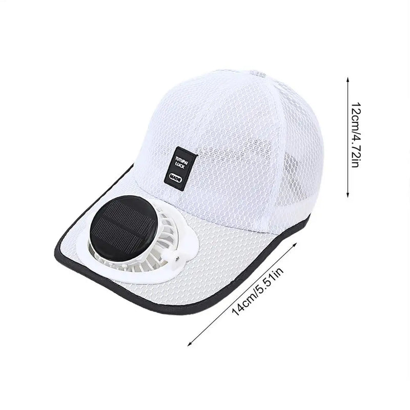 🧢 Boné com Ventilador Solar – Fique Fresco em Qualquer Lugar