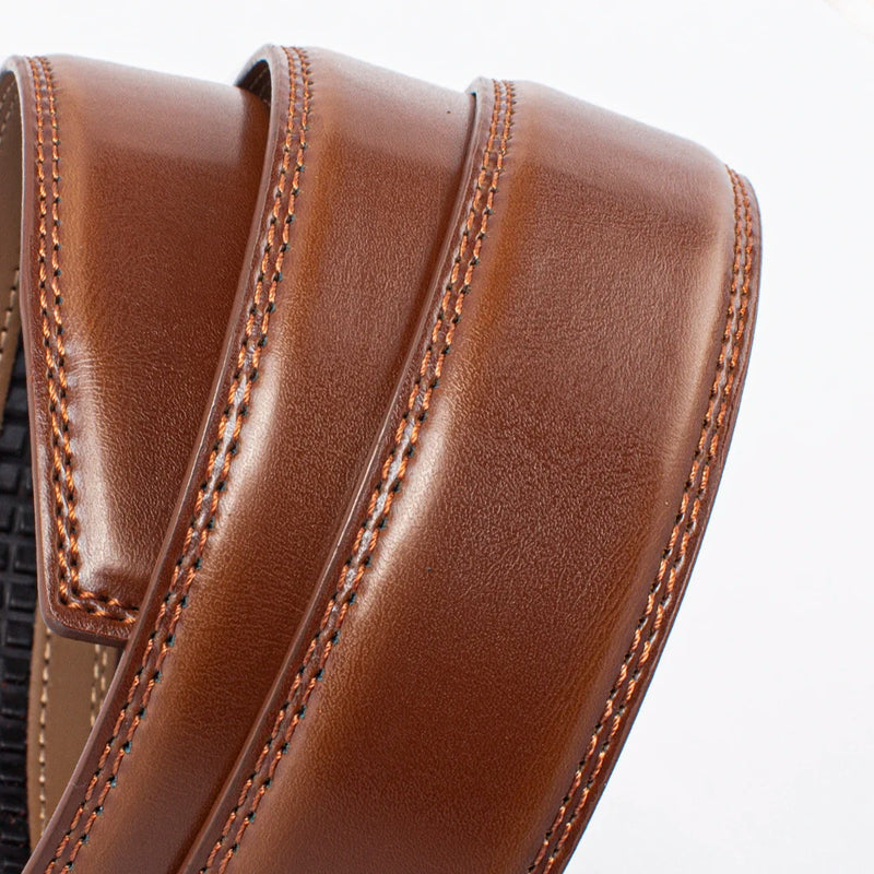 👔 Cinto de Couro com Catraca – Ajuste Perfeito, Estilo Sofisticado