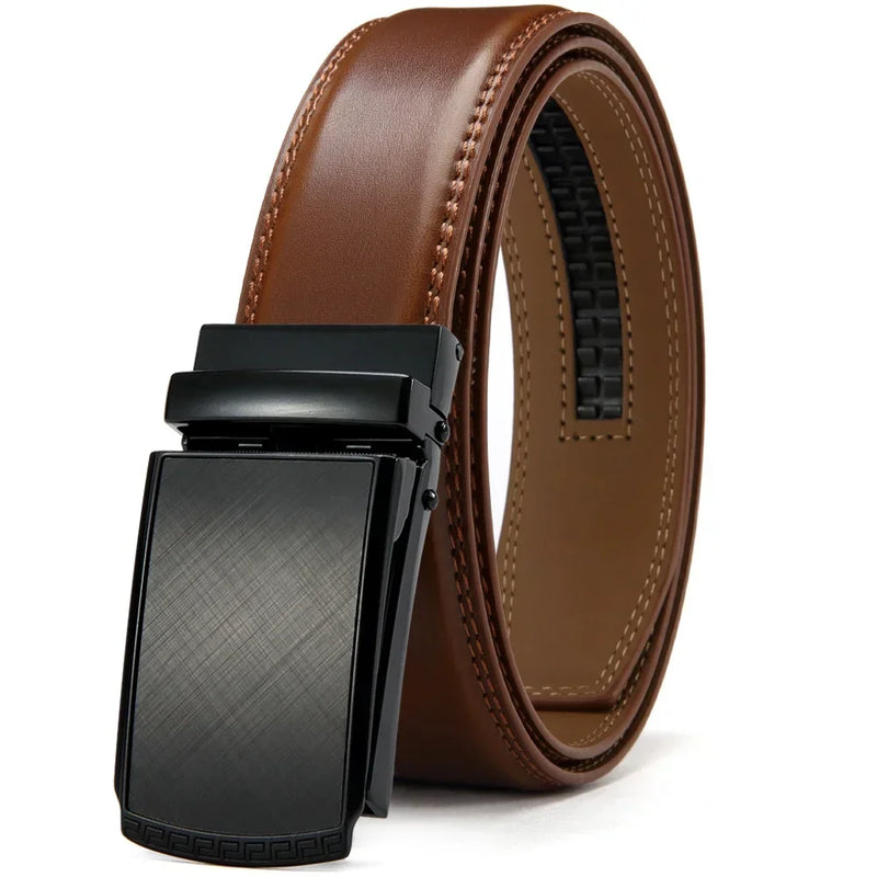 👔 Cinto de Couro com Catraca – Ajuste Perfeito, Estilo Sofisticado