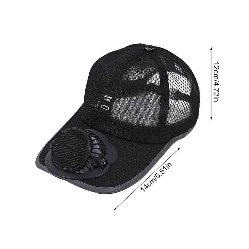 🧢 Boné com Ventilador Solar – Fique Fresco em Qualquer Lugar