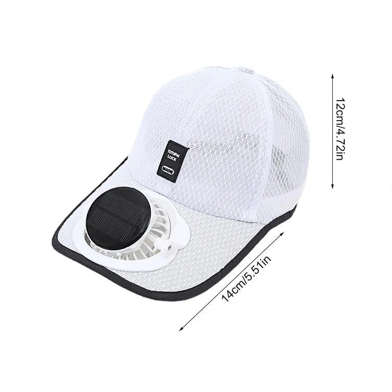 🧢 Boné com Ventilador Solar – Fique Fresco em Qualquer Lugar