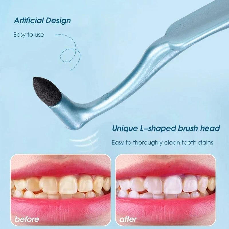 😁 Escova de Limpeza para Manchas nos Dentes – Sorriso Mais Brilhante em Minutos!