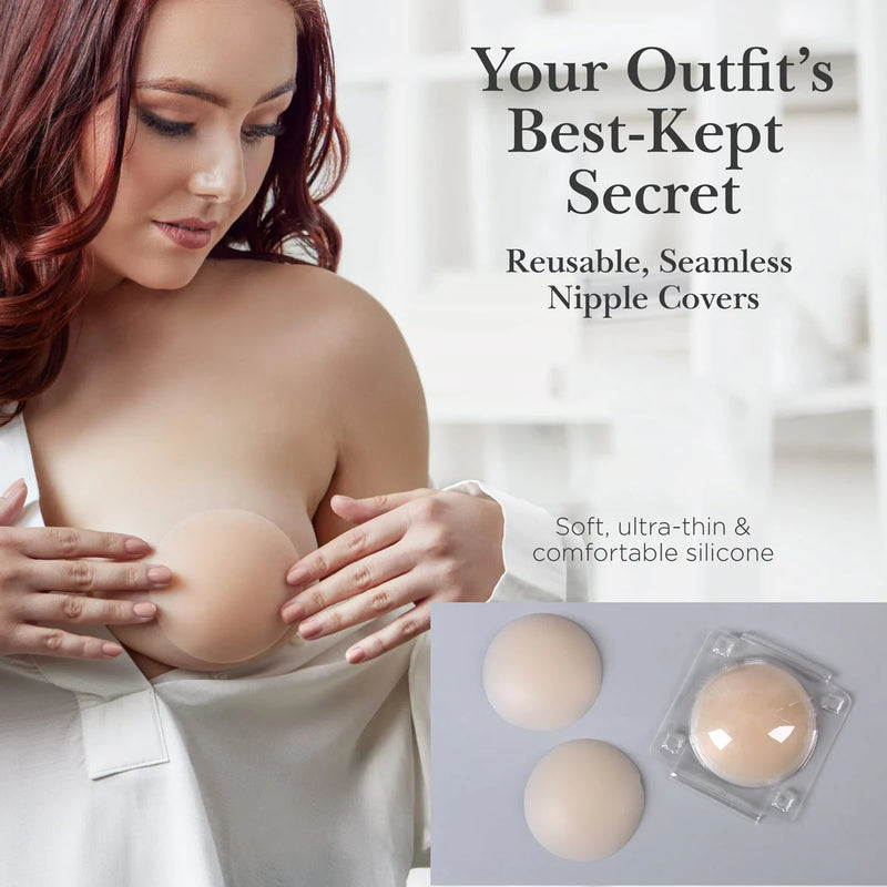 👙 Protetores de Mamilo Invisíveis com Efeito Lifting – Conforto e Confiança em Qualquer Roupa